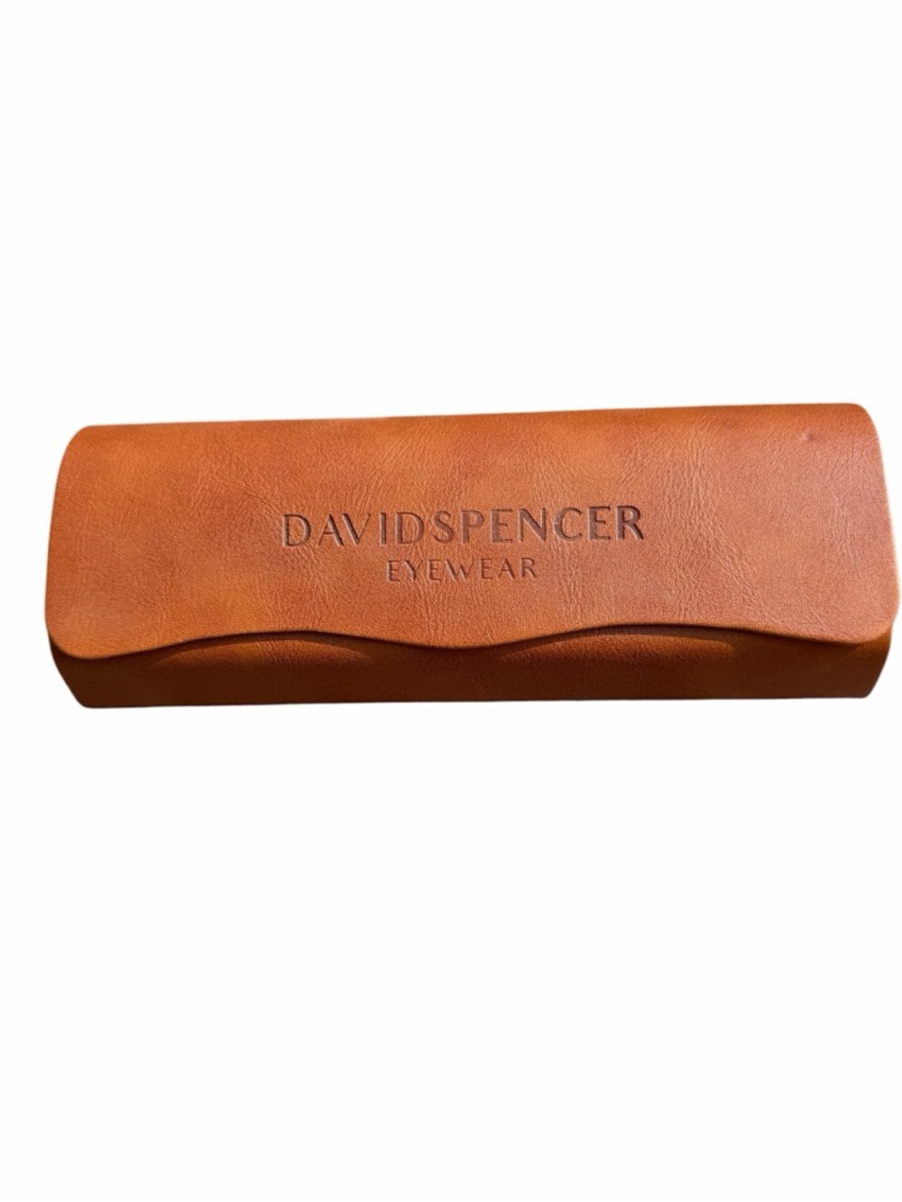 David Spencer Designer Eyewear Hard Leatherlook Glasses Case Includes Soft Cloth